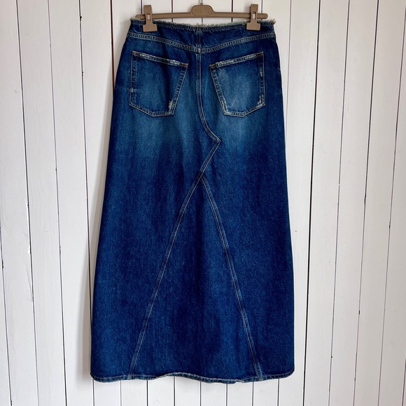 AUTH NWT Diesel Denim Maxi Skirt - Picture 7 of 9